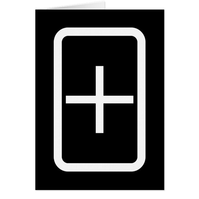 Zener Card | Plus Sign Card (Front)