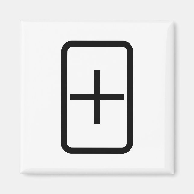 Zener Card | Plus Sign Magnet (Front)