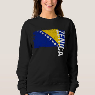 Zenica Bosnia Flag For Bosnian Men Women Kids  1 Sweatshirt