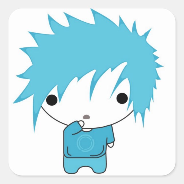 zenseb square sticker (Front)