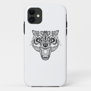 Zentangle Inspired Wolf Case-Mate iPhone Case