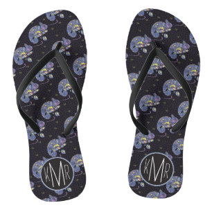 Zentangle Lizard   Monogram Jandals