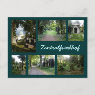 Zentralfriedhof Collage Postcard