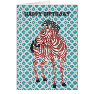 Zenya Blue Birthday Card