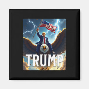 Zenzo's Atomic Political Designs President Trump E Magnet