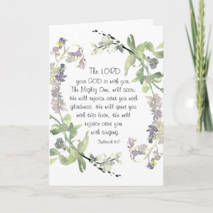 Zephaniah 3:17 He will Rejoice over You Card