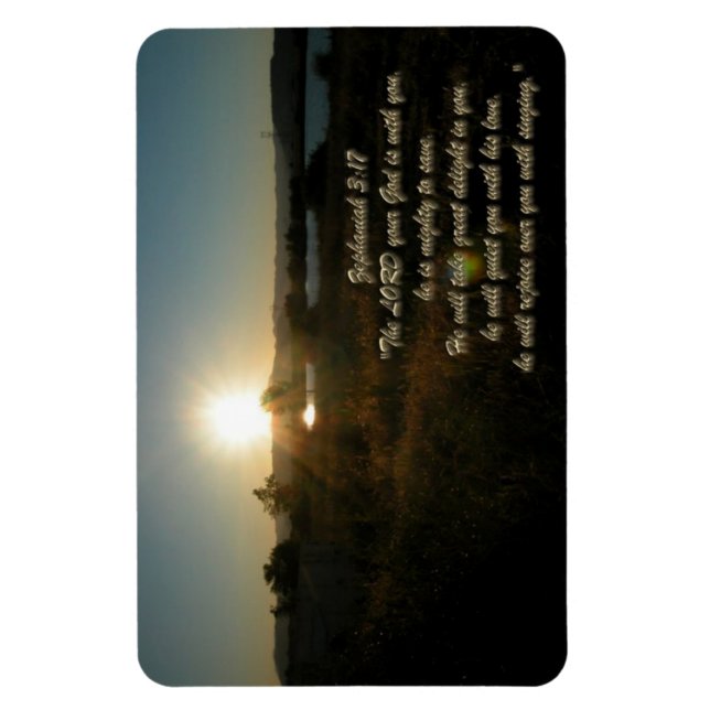 Zephaniah 3:17 Magnet (Vertical)