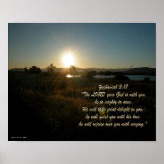 Zephaniah 3:17 SE Poster