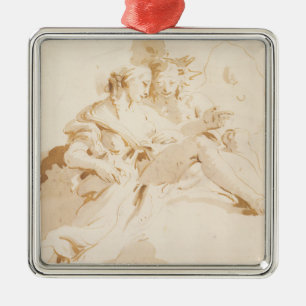 Zephyr and Flora Metal Tree Decoration