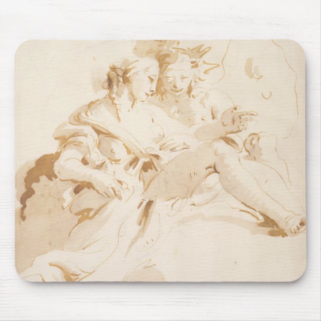 Zephyr and Flora Mouse Pad (Front)