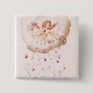 Zephyr from , 'La Guirlande de Julie', c.1642 15 Cm Square Badge