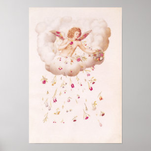 Zephyr from , 'La Guirlande de Julie', c.1642 Poster