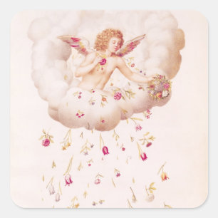 Zephyr from , 'La Guirlande de Julie', c.1642 Square Sticker