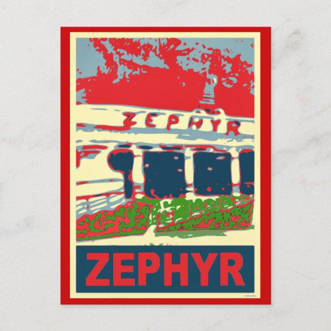 Zephyr Rollercoaster Pontchartrain Beach Postcard (Front)