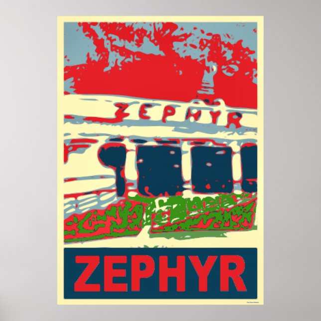 Zephyr Rollercoaster Pontchartrain Beach Poster (Front)
