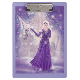 Zephyr unicorn and fairy art By Renee Lavoie Clipboard