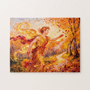 Zephyros God of the Western Wind from Greek Mythol Jigsaw Puzzle