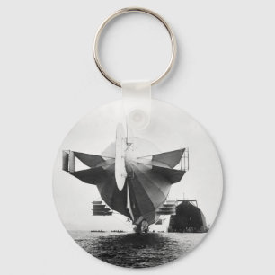 Zeppelin Airship, 1908 Key Ring