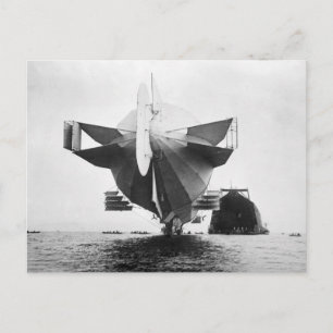 Zeppelin Airship, 1908 Postcard
