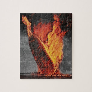 Zeppelin Airship Hindenburg Disaster Circa 1937 Jigsaw Puzzle