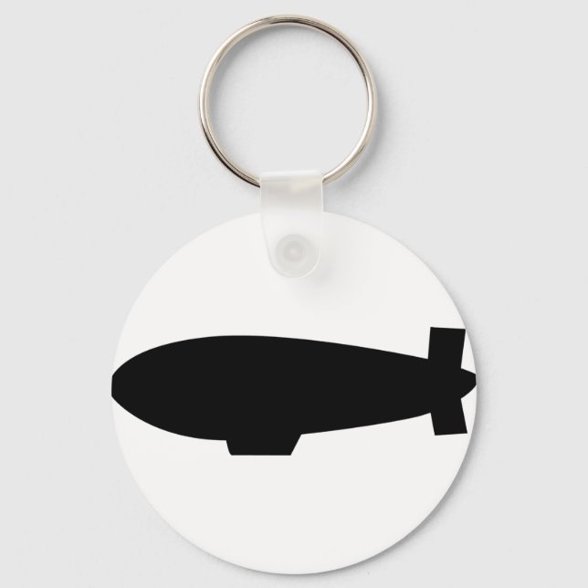 zeppelin airship icon key ring (Front)