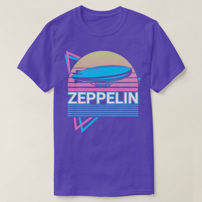 Zeppelin Dirigible Airship Retro Gift T-Shirt (Design Front)