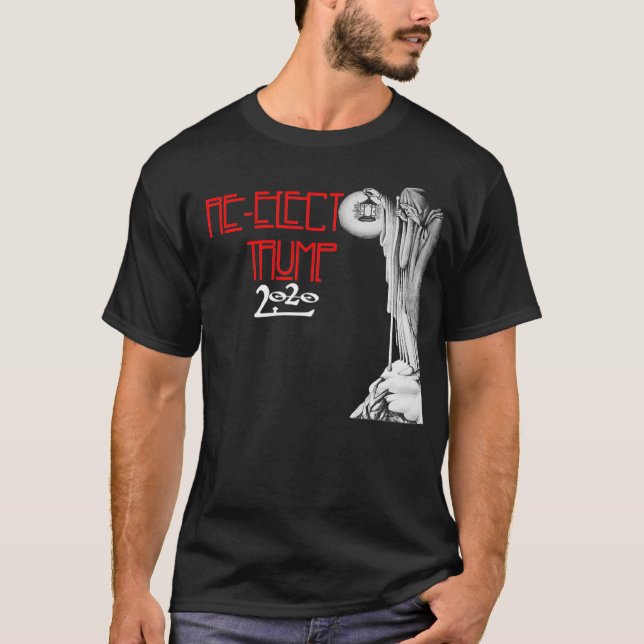 Zeppelin inspired re-elect Trump 2020 t-shirt (Front)