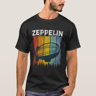 Zeppelin Retro 70s 80s Classic Airship Men Boys Ki T-Shirt