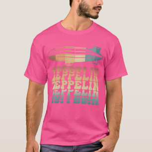 Zeppelin Retro Vintage Sunset 70s 80s Distressed f T-Shirt