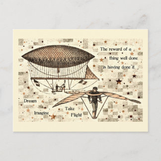 Zeppelin Take Flight Postcard