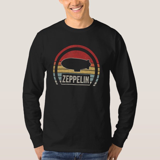 Zeppelin Vintage Retro Zeppelin  Dirigible Airship T-Shirt (Front)
