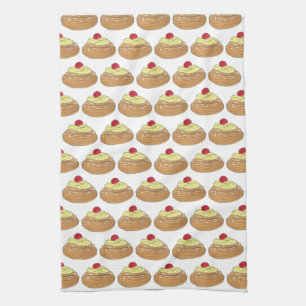ZEPPOLE Italian Fried Dough Pastry Bakery Foodie Tea Towel