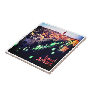 zER004 ASMARA BY Night, Eritrea, Africa, Tile