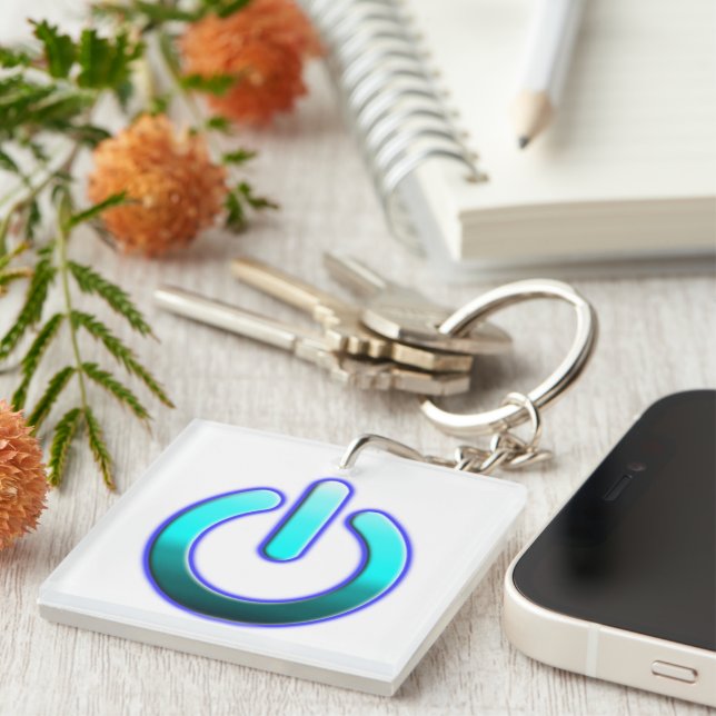 Zer0's Power Acrylic Keychain (Front Right)