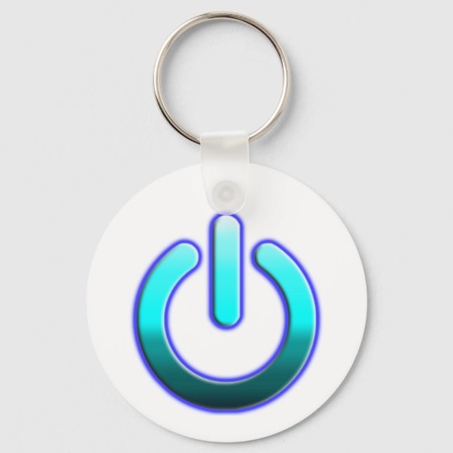 Zer0's Power Button Keychain (Front)