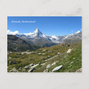 Zermatt Matterhorn Swiss Alps Postcard