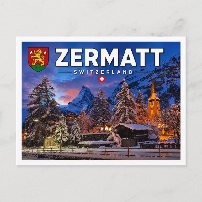 Zermatt - Matterhorn - Switzerland Postcard (Front)
