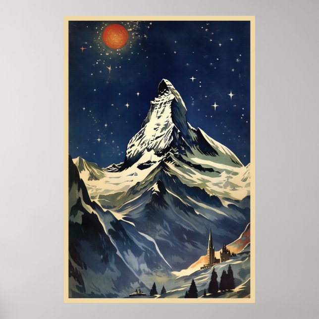Zermatt,Matterhorn,Switzerland,  Poster (Front)