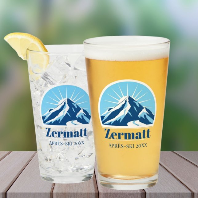 Zermatt Matterhorn Switzerland ski souvenir Glass (Creator Uploaded)