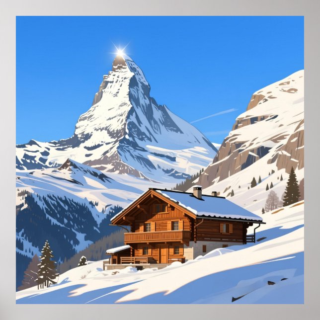 Zermatt Switzerland Alps Art Print (Front)