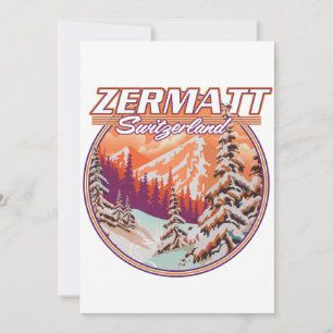 Zermatt switzerland logo invitation