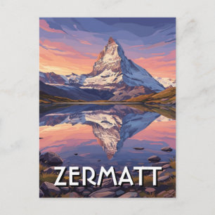 Zermatt Switzerland Matterhorn Postcard