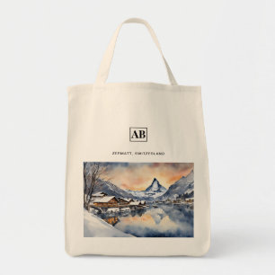 Zermatt, Switzerland Snow Scene Tote Bag