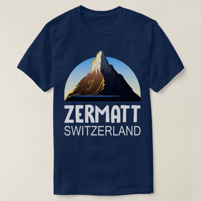 Zermatt Switzerland T-Shirt (Design Front)