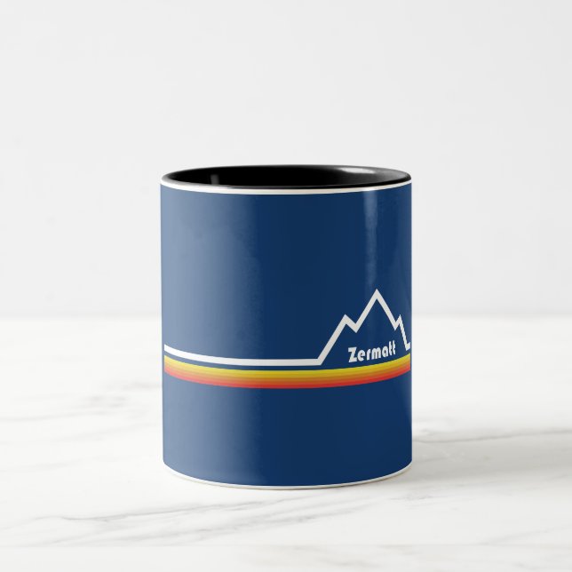 Zermatt, Switzerland Two-Tone Coffee Mug (Center)