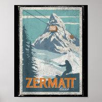 Zermatt Switzerland Winter Skiing Snowboarding Ski