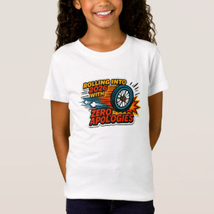 “Zero Apologies” Rolling Into 2026 Wheelchair T-Shirt