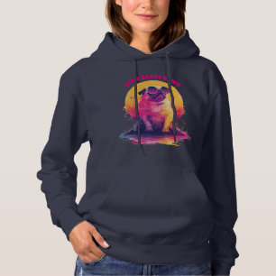 Zero Barks Given Funny Retro Pug Women Hoodie