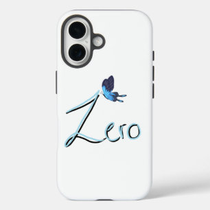 ZERO Blue Butterfly Black & Blue Gradient iPhone 16 Case