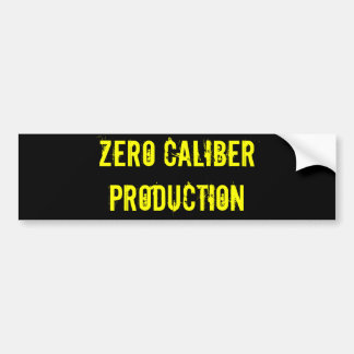 Zero Calibre Production - Customised Bumper Sticker